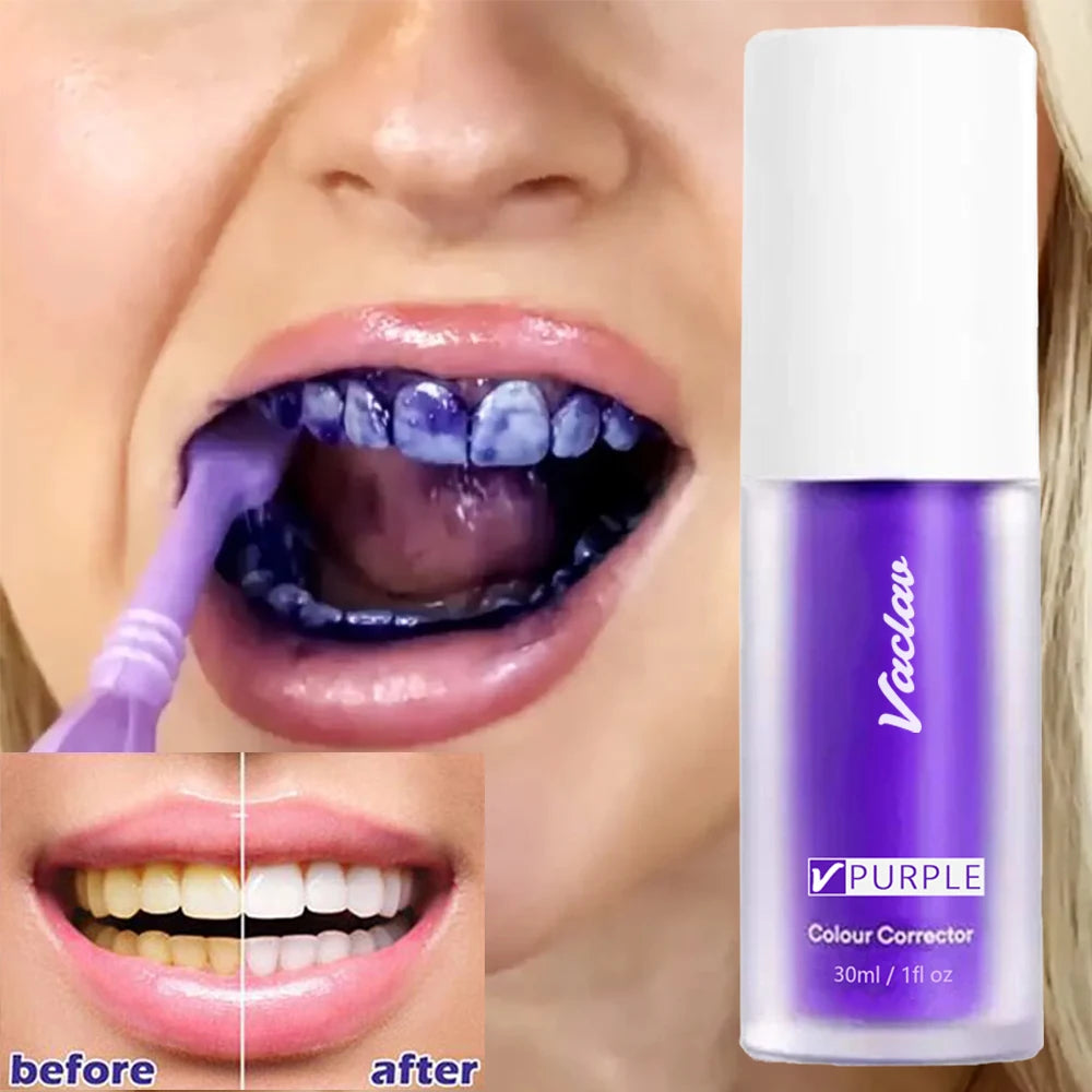 Purple Color Corrector Toothpaste 30 ml Teeth Whitening