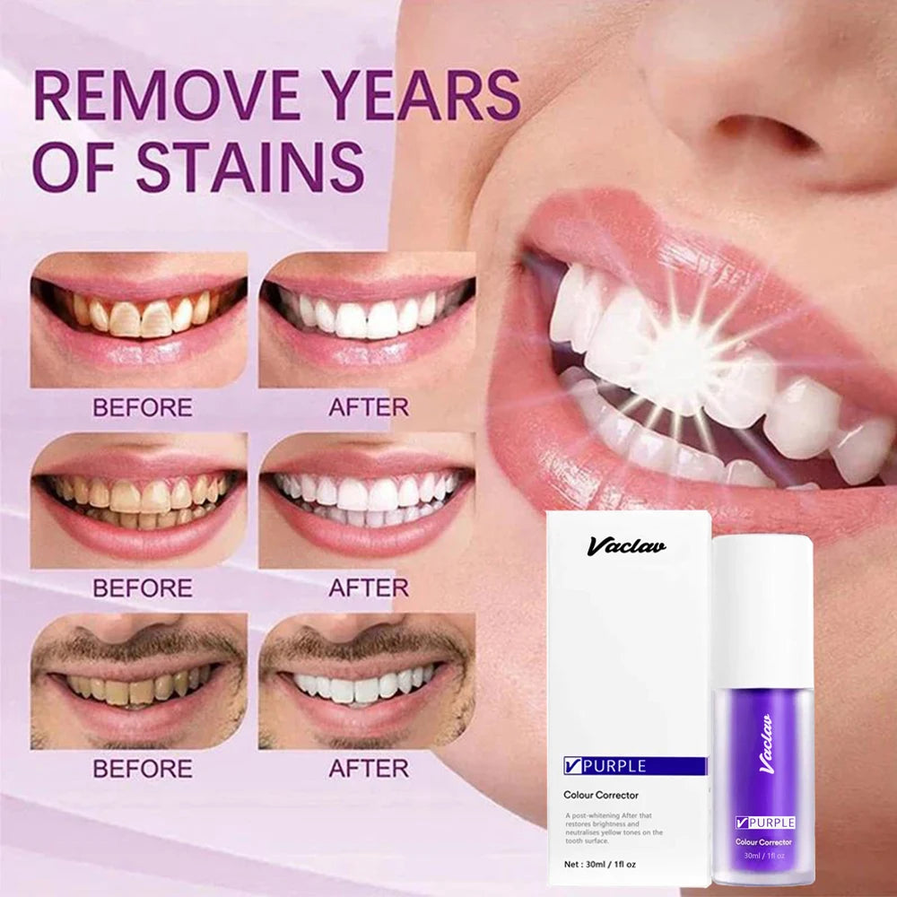Purple Color Corrector Toothpaste 30 ml Teeth Whitening