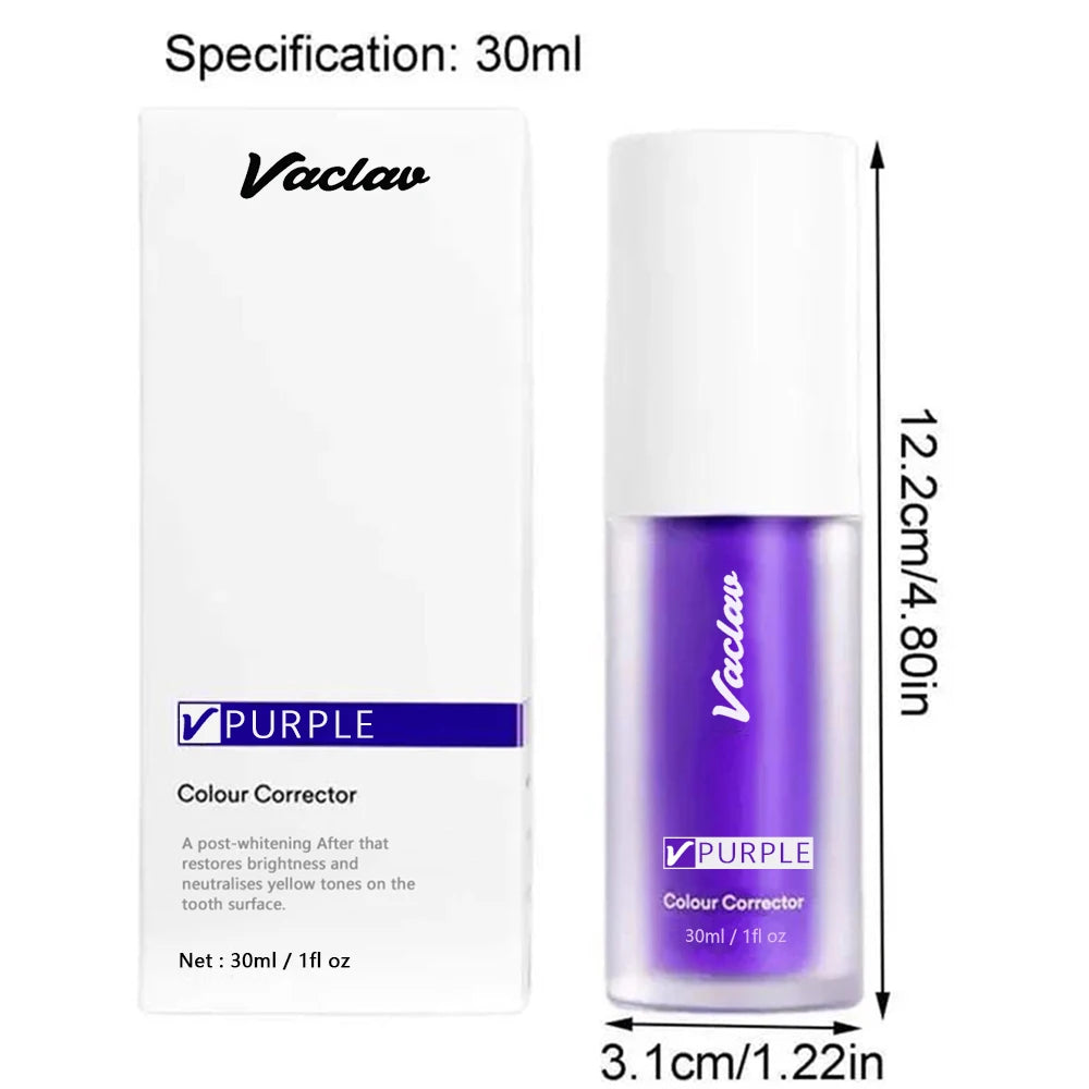 Purple Color Corrector Toothpaste 30 ml Teeth Whitening