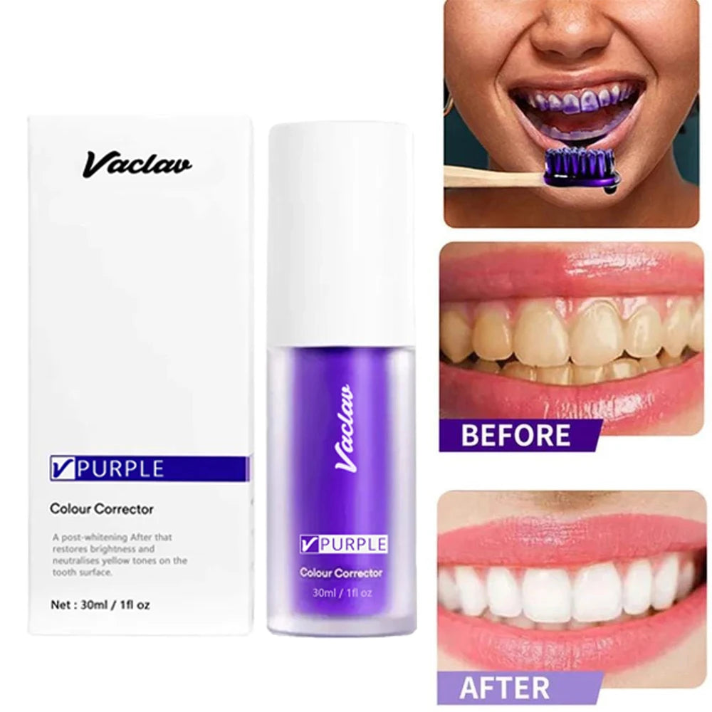 Purple Color Corrector Toothpaste 30 ml Teeth Whitening